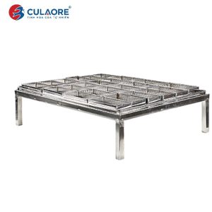 BỘ MÂM TINH CHẾ LƯỚI INOX KÈM 24 KHUÔN
