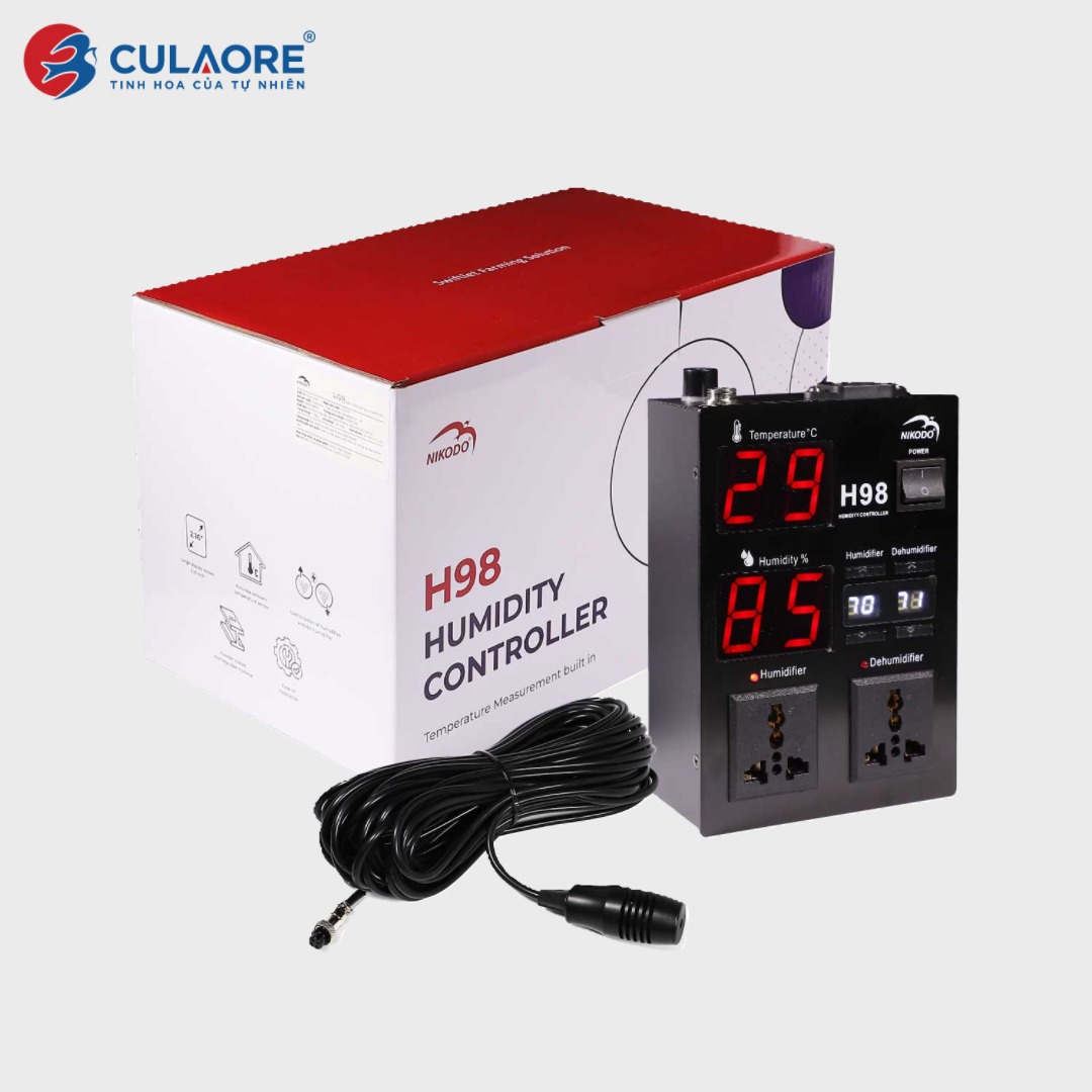MÁY KIỂM SOÁT ĐỘ ẨM VÀ ĐO NHIỆT ĐỘ H-98 BỘ 15 MÉT - Ảnh 2
